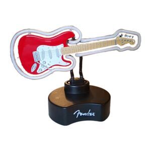 Officially licensed fender stratocaster neon light Tested Works